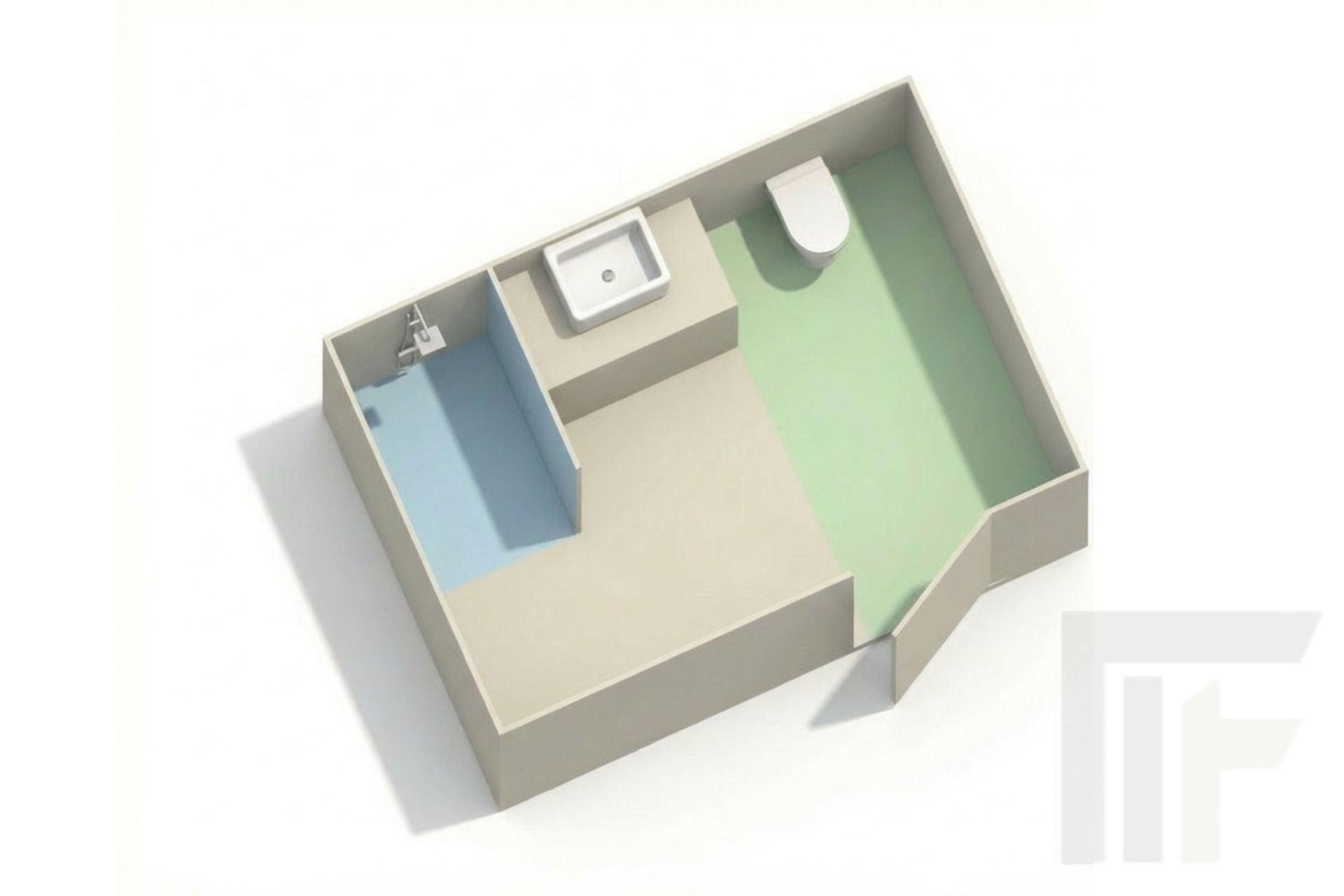 Duschwagen mit ebenerdiger Dusche Toilette und Wsschbereich