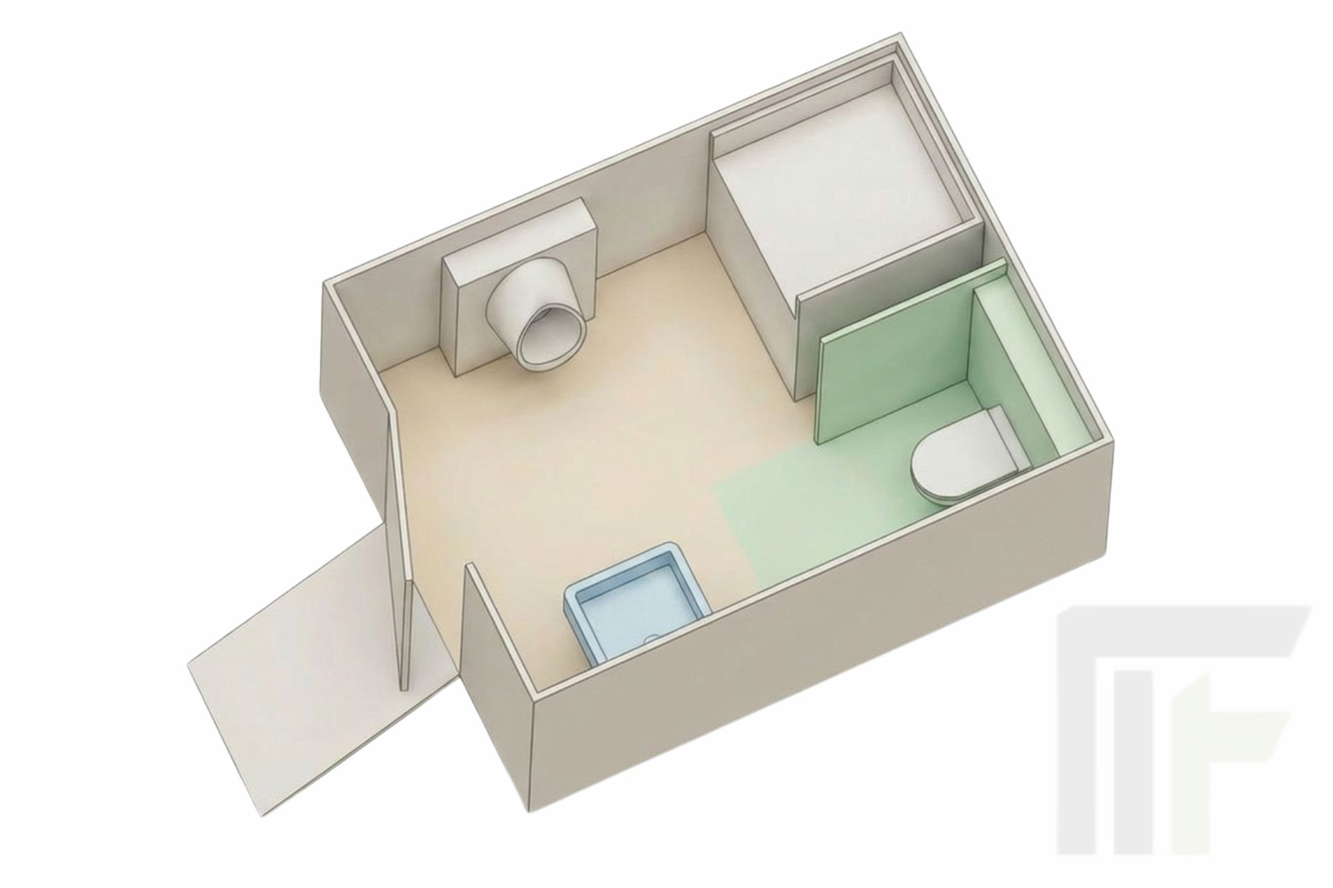 Barrierefreie Sanitärlösung